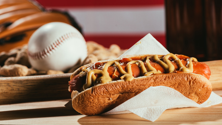 Hot Dog and baseball