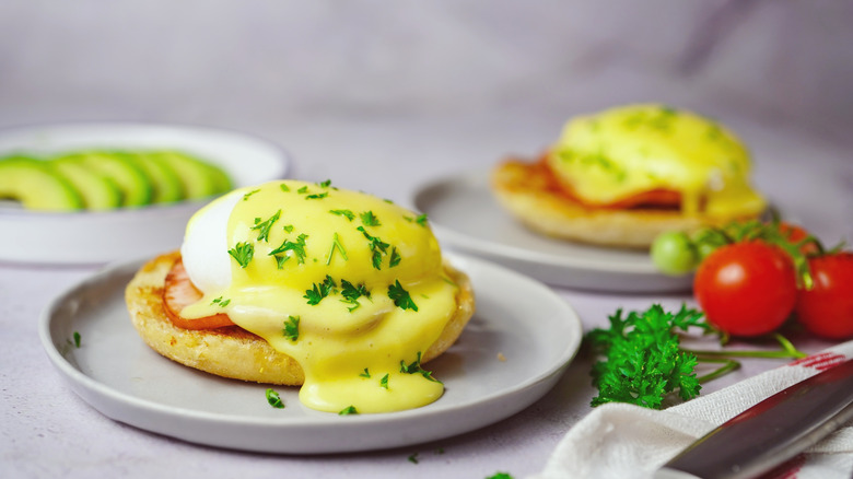 Eggs Benedict with hollandaise