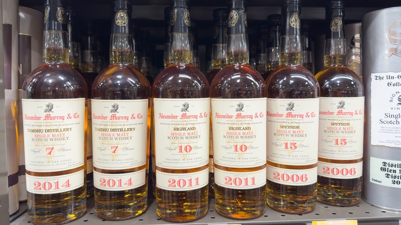 A line of Alexander Murray scotch