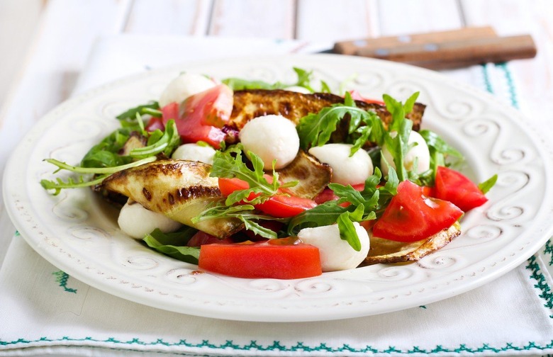 Grilled Zucchini and Tomato Panzanella Salad