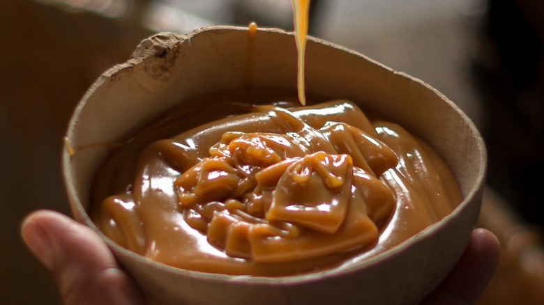 Bowl of dulce de leche