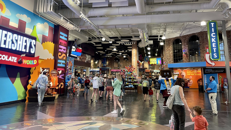 Inside of Hershey's Chocolate World