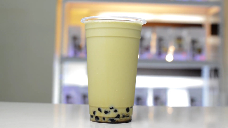 Honeydew bubble tea