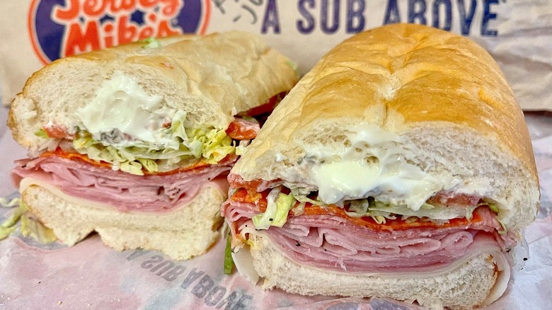 Jersey Mike's italian sub sandwich