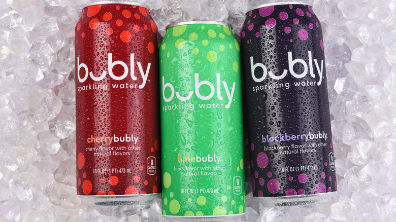 A trio of Bubly cans