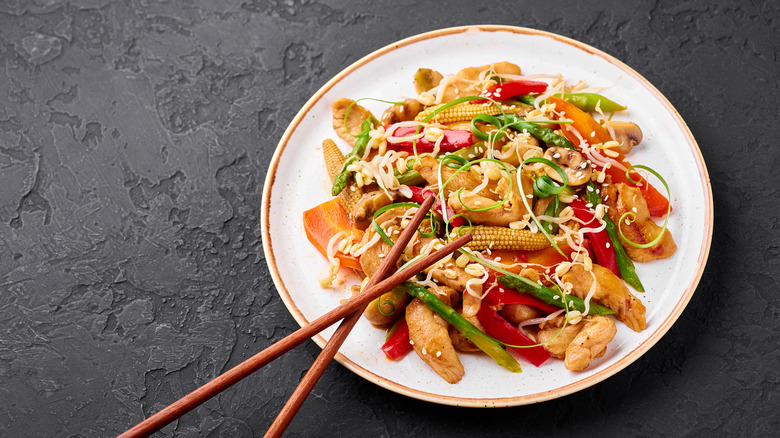 Plate of chop suey