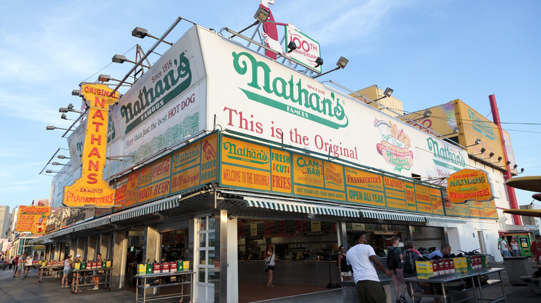 Nathan's Famous storefront