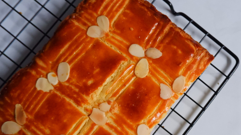 Cake on cooling rack