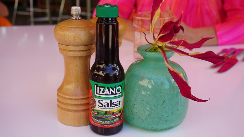 Bottle of Lizano Salsa