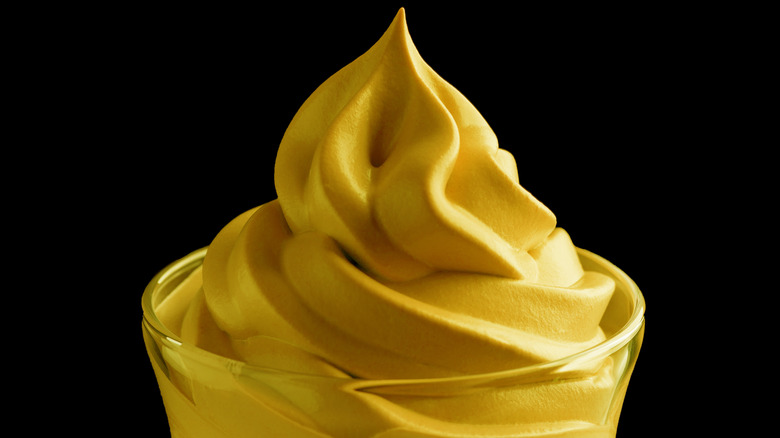 Mango flavored soft serve