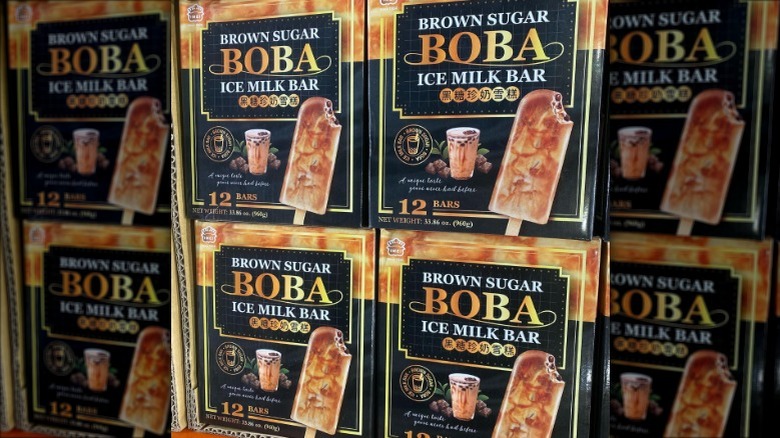 Boba ice cream packages