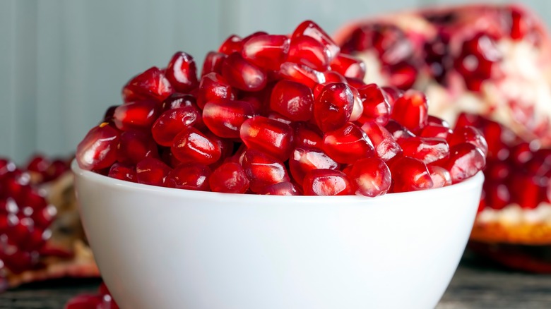 bowl of pomegranate arils