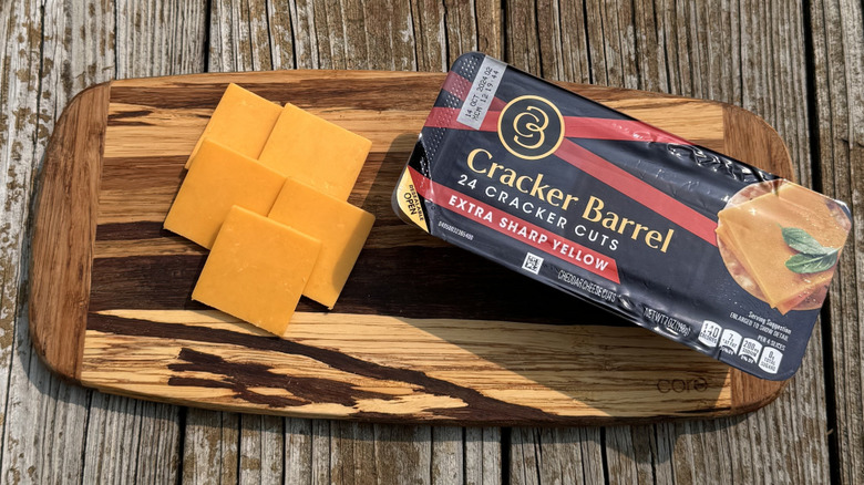 Assortment of Cracker Barrel cheeses