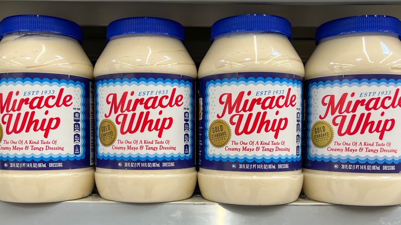 Miracle Whip on store shelf