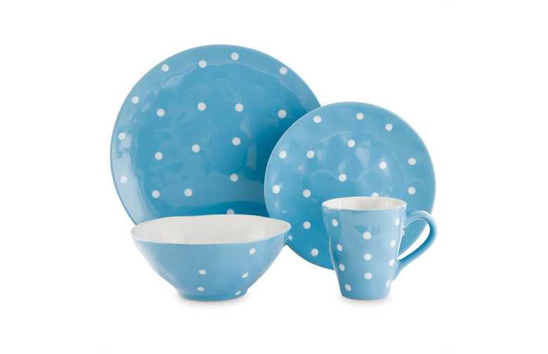 Maxwell and Williams Sprinkle 4-Piece Place Setting, Sky (24.99)