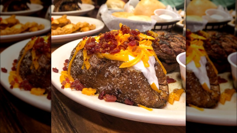 Texas Roadhouse loaded baked potato