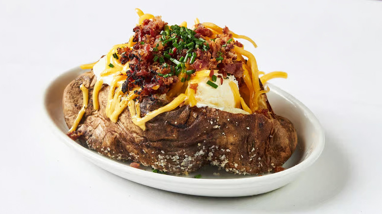 St. Elmo's loaded baked potato