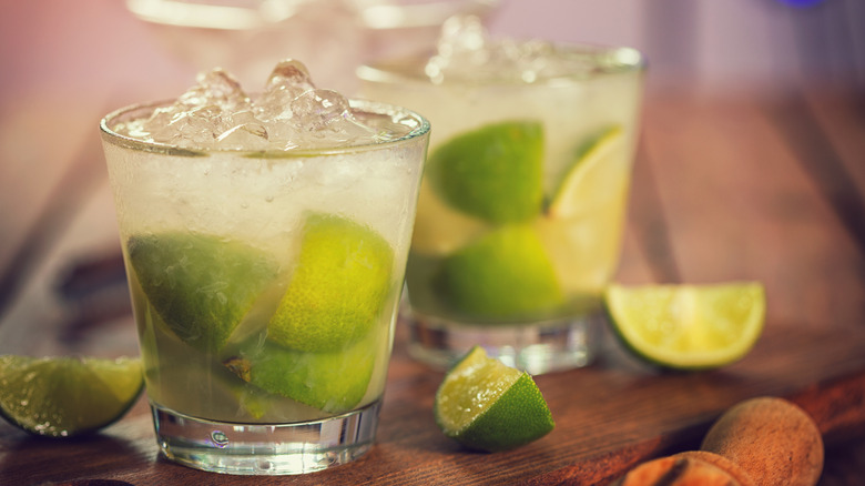 Caipirinha cocktails