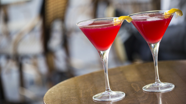 Two Cosmopolitans shot at canted angle