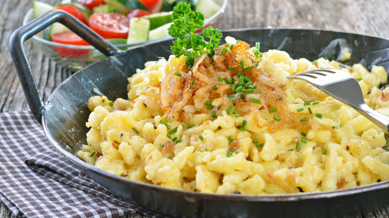 Spaetzle noodle dish