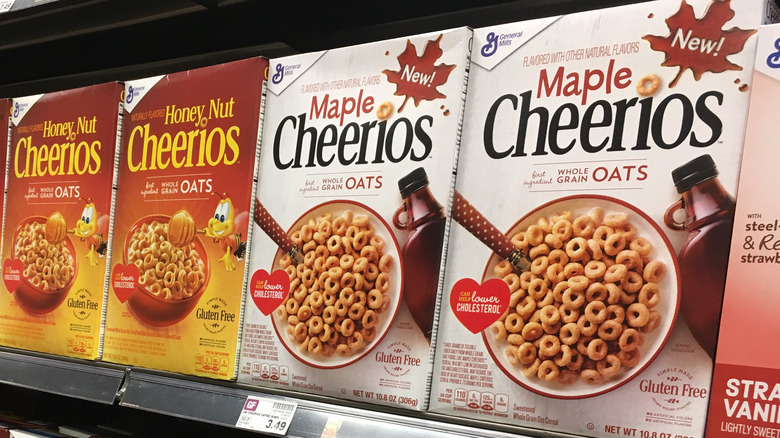 Boxes of Maple Cheerios