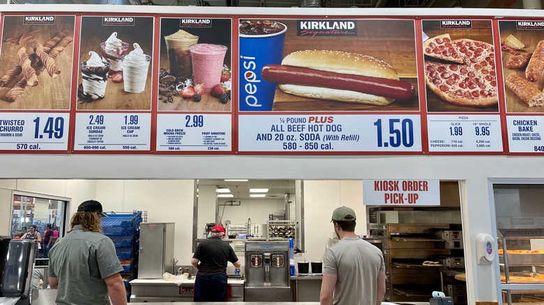 Costco food court menu