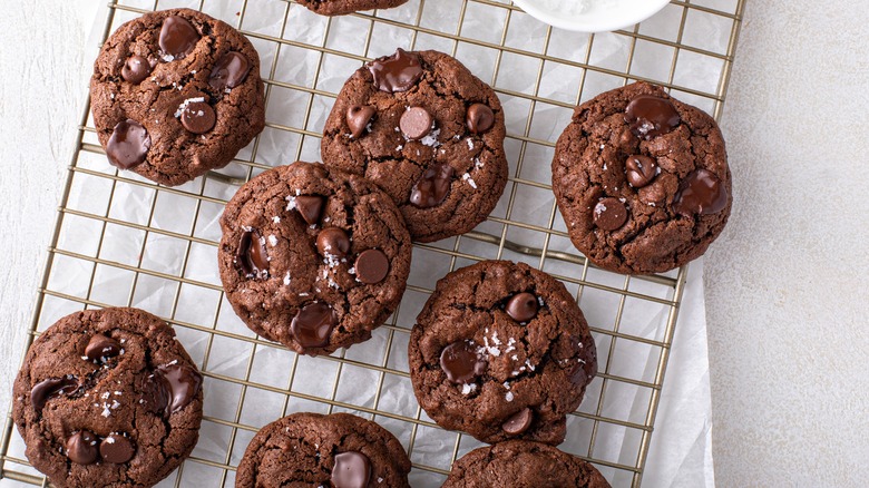 Double chocolate chip cookies