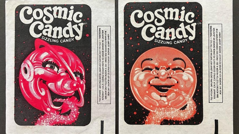 t-shirt transfers of cosmic candy labels