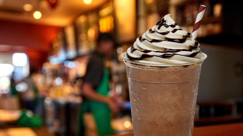 Frappucino in a Starbucks