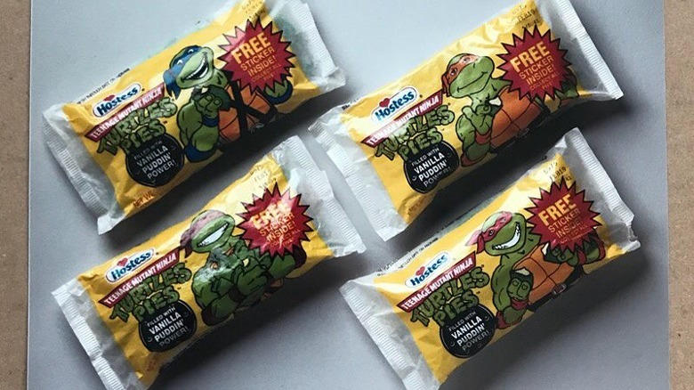 4 TMNT pies packaging