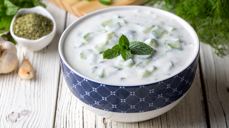 Bowl of tzatziki