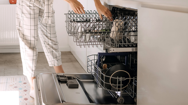 Top and bottom dishwasher rack