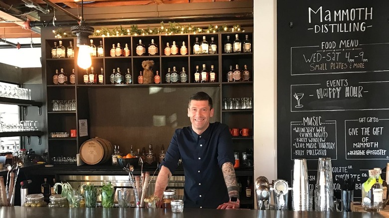 Mammoth Distillery and bartender 