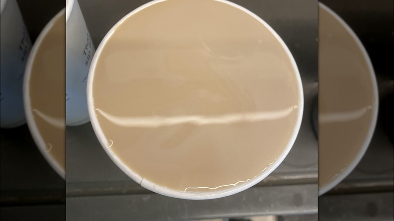 no foam latte