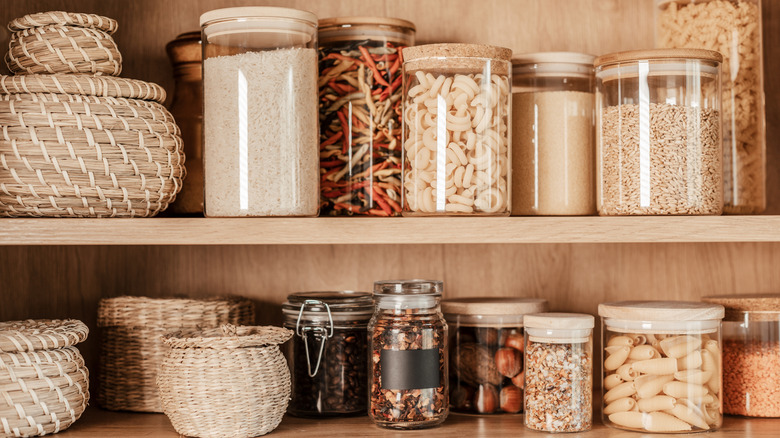 food storage, reusable glass containers