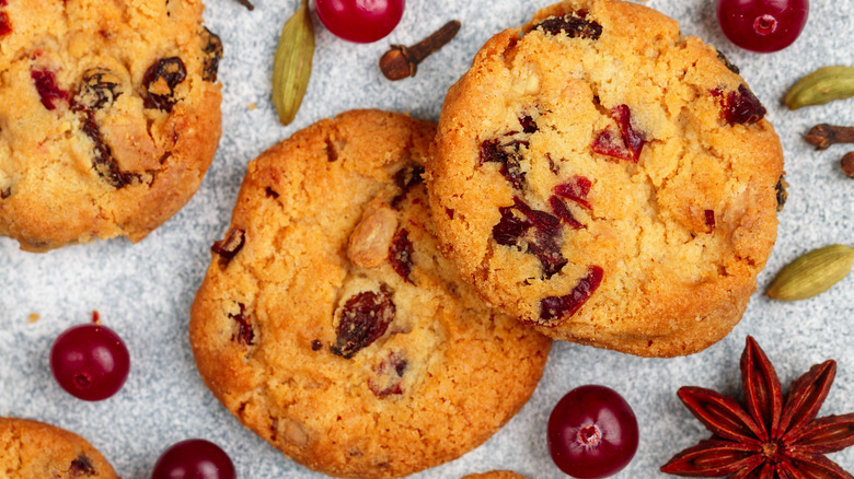 White chocolate cranberry cookies