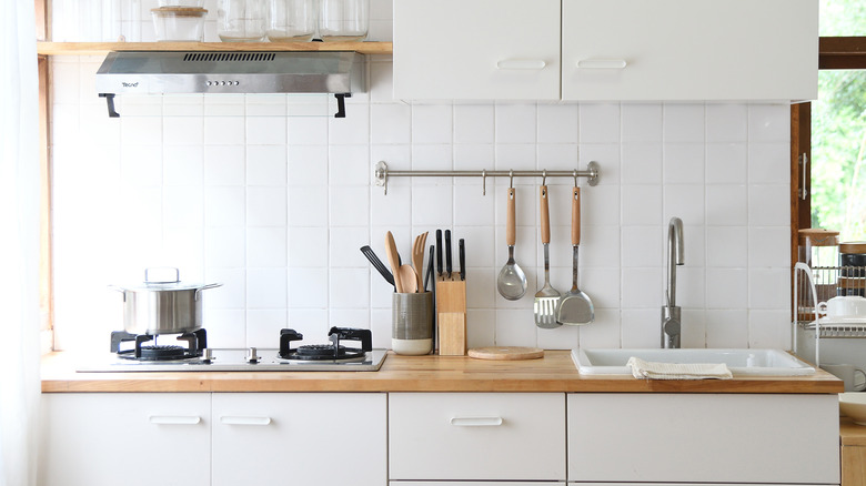 small kitchen counter