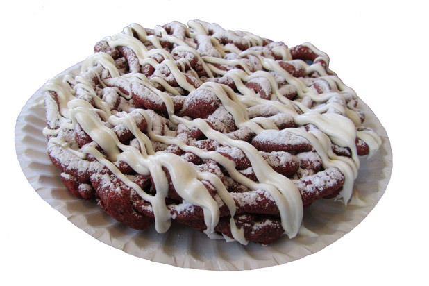 Red Velvet Funnel Cake