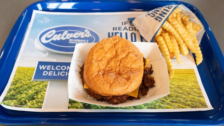 culver's food on tray