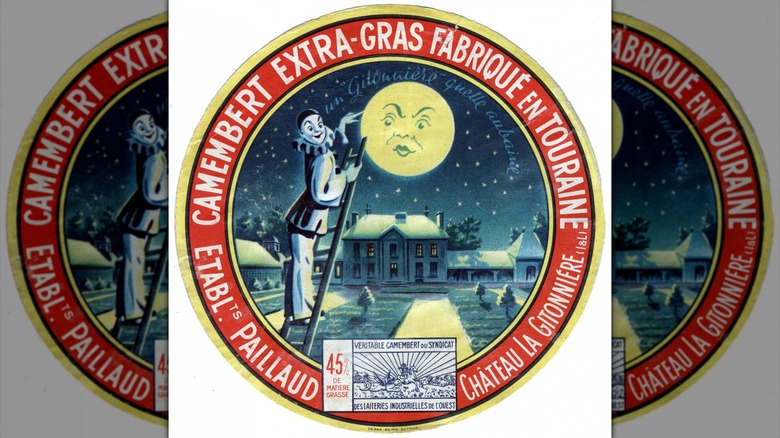 vintage camembert label