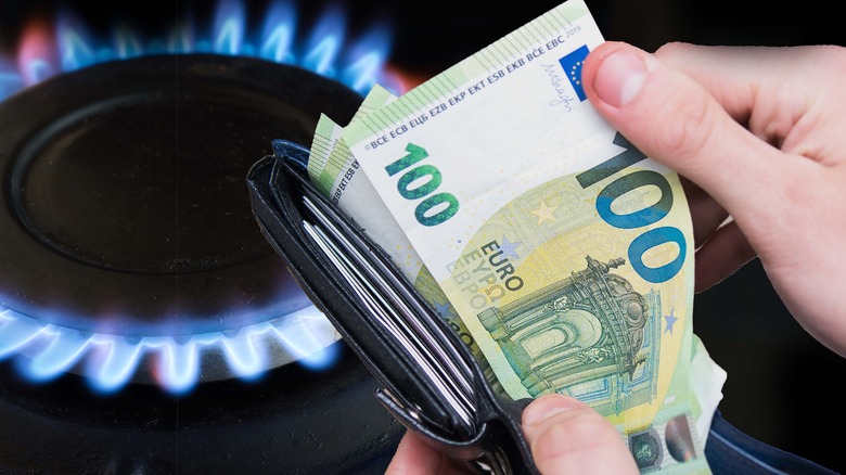 Gas stove and money