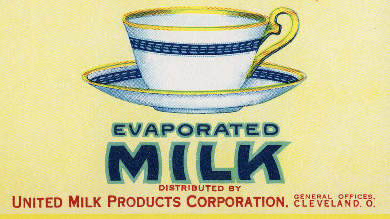 Vintage evaporated milk ad