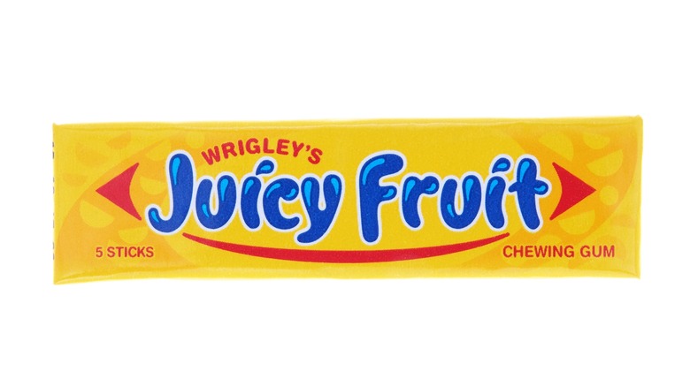 A pack of Juicy Fruit gum