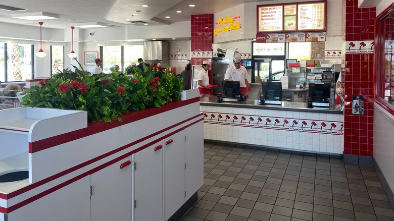 interior of fast food restaurant