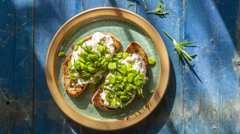 fava beans on toast