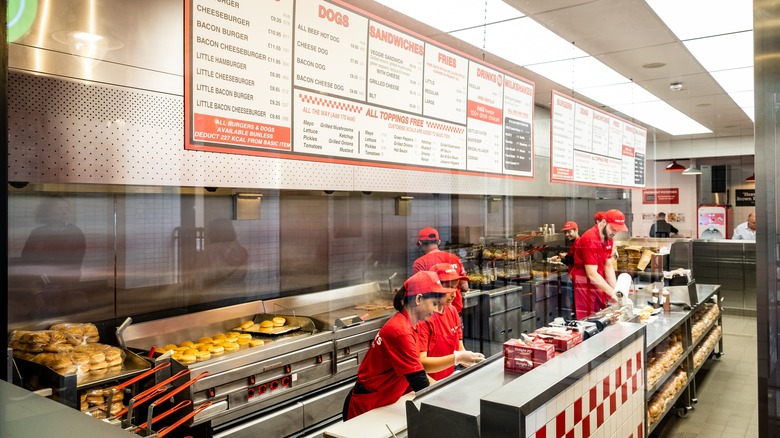 Five Guys interior