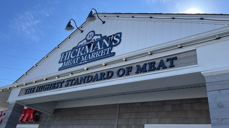 Hickman's Meat Market signage 