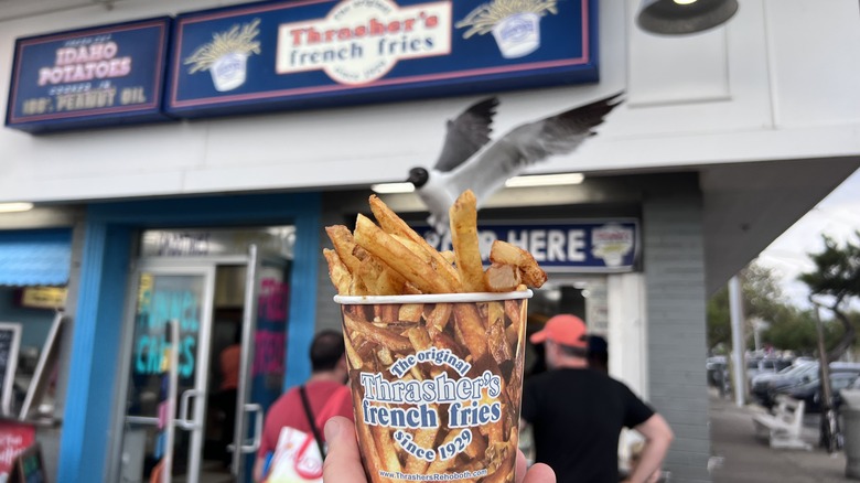 Thrasher's French Fries exterior and fries