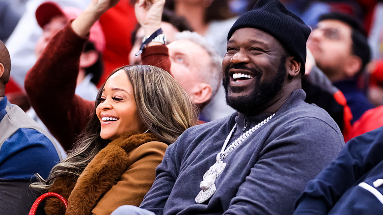 Shaquille O'Neal at a basketball game