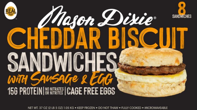 Mason Dixie Cheddar Biscuit sandwiches box